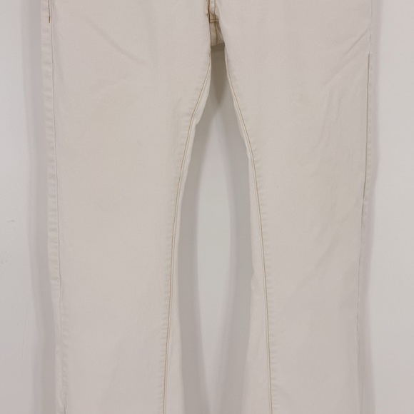 Levis Slouch 504 Low Rise Bootcut Grunge Y2K Retro Off White Jeans Womens 13M - Picture 3 of 14